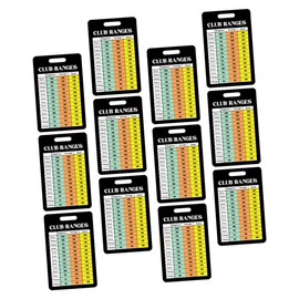 GANAZONO 12sheet Golf Scorecards and Distance Rule Chart and Portable Golf Score Counters for Training and Practice Print for Easy Recording