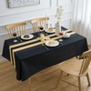 Arwllzz Black Table Cloth 100x140cm Dust-Proof Tablecloth Rectangular Washable Machine