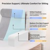 Vekkia 21" Reading Pillow for Sitting in Bed – 60°