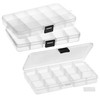 Small Clear Bead Storage Cases, 3ct. by Bead Landing™