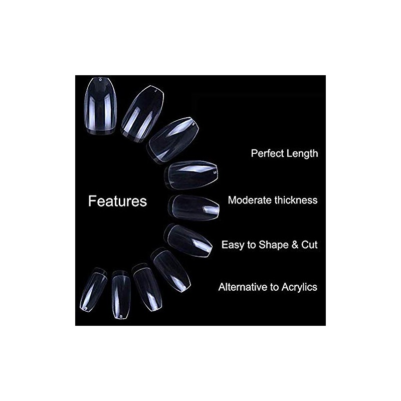 500 Pcs Nails Uñas Postizas Full Cover Nail Uñas Falsas