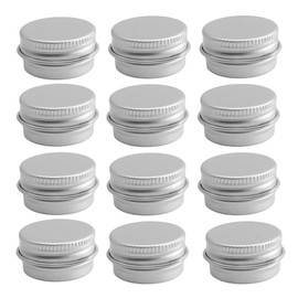 Mirhua Aluminum Tin Can Cream Case Refill Containers Small Items for Storage Cosmetics and Handicrafts Storage Portable Travel Accessories Cosmetic Classification Easy Portability Replacement