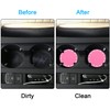 Bling Car Coasters, Wisdompro 2 Pack PVC Car Cup Holder