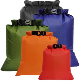 YUEXNKO wasserdichte Trockentaschen,5PCS wasserdichte Aufbewahrungsbeutel,Tasche Wasserdicht Trockenbeutel,Lightweight Trockenbeutel für Reisen Rafting Schwimmen Camping Angeln Kajak Zubehör (Bunt)