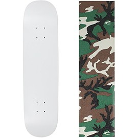 Moose Skateboard Deck Blank Dipped White 8.5" Camo Grip
