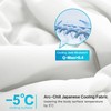 EASELAND Cooling Comforter King, Cold Touch Fabric Absorbs Body Heat,