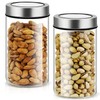 BORDEAG 2 pieces coffee canister, airtight, coffee bean container, 800