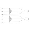 Skewer 3 Prong Stainless Steel Reusable Skewers Easy Food Removal