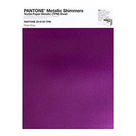 Pantone Metallic Shimmer TPM, 8.5x11 Inch Sheet, 20-0120 Rose Onyx