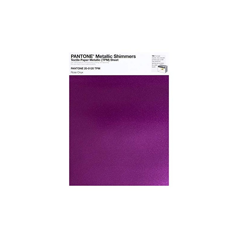 Pantone Metallic Shimmer TPM, 8.5x11 Inch Sheet, 20-0120 Rose Onyx