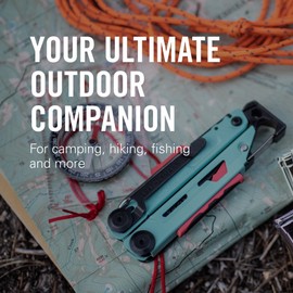 LEATHERMAN, Signal, 19-in-1 Multi-tool for Outdoors, Camping, Hiking, Fishing, Survival, Durable & Lightweight EDC, Made in the USA, Topographical Print