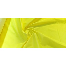 Waterproof 4oz Nylon Fabric Material PU Coated - HI-VIZ Yellow, 1Mtr - 150cmx100cm