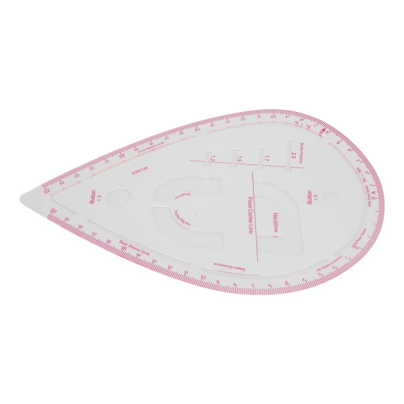 5pcs 6403 Curve Ruler Set Multifunctional Plastic Curve Pattern Ruler