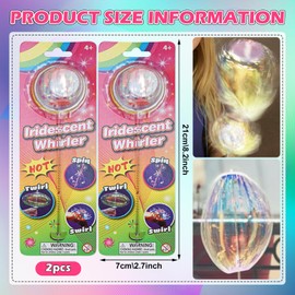 VEQENIFY Rainbow Twirler Pack of 2 Rainbow Twisters Rainbow Spinners Rainbow Spinner Magic Rainbow Spinner for Parties, Festivals and Night Fun