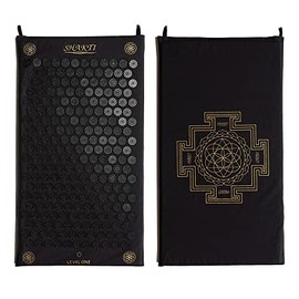 ShaktiMat Acupressure Mat for Relaxation, Massage Muscles, Aid Sleep & Unlock Inner Tension, Similar to Acupuncture, No Needles Required (Classic, Level 1, Shakti Black)