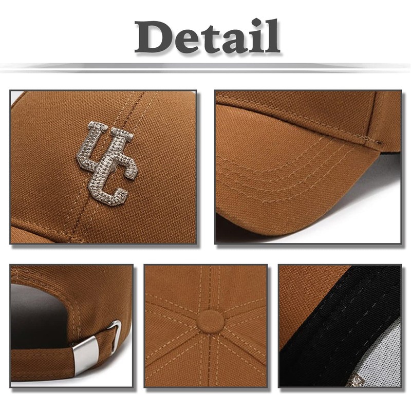 White Fang CA573 Plain Cap, Logo Hat, Sports, Running, UV