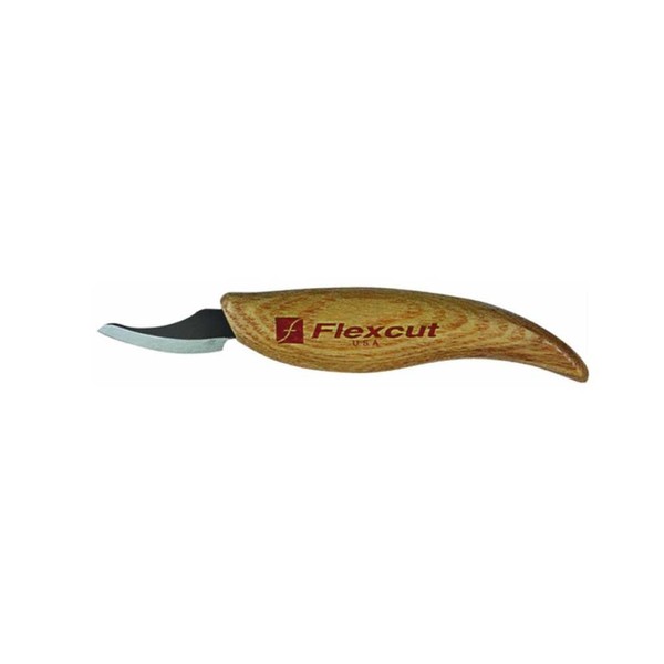 Flexcut Pelican Knife, High Carbon Steel Blade, 1-5/8 inch Bevel