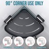 TAILI Corner Shower Caddy with Suction Cup with Hooks, Aluminum