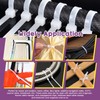 Swpeet 480Pcs White + Black Self-Locking Cable Zip Tie (150x4mm)
