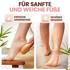BAMBUA Callus Remover - [100% Anti-Callus Effect] Callus Removal Foot - For Foot Care for Beautiful Feet - Effective Nano Glass - Professional Pedicure - Premium Pumice Stone Foot Care (Black)