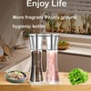 Salt and Pepper Grinder Set, Black Pepper Mill Refillable and