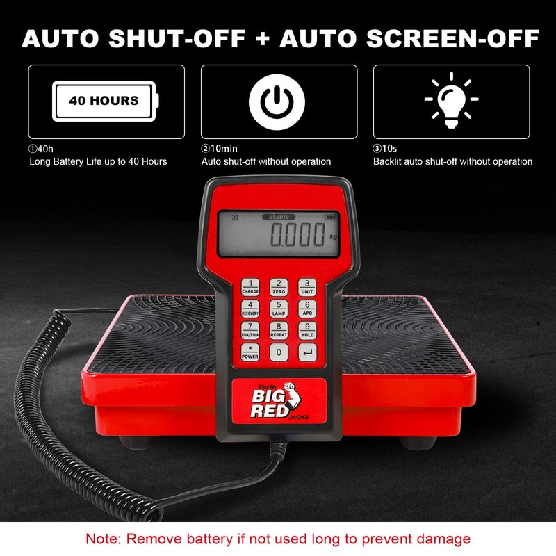 BIG RED Upgraded Refrigerant HVAC Freon Scale: LCD Screen, 5g