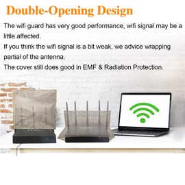 WiFi Cover E*f Protection Router Cover Rdition Protection Guard Emf Faraday Cage for Router 13.8 * 15.7inch