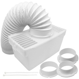 SPARES2GO Universal Vent Hose Condenser Kit with 3 x Adapters for Tumble Dryer (1.2m)