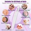 Nail File Nail Files, 240/240 Grit Nail Files for Natural
