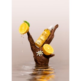 Hair Syrup | Lemon-Aid Pre-Wash Hair Oil | Refresh & Rejuvenate Your Scalp | Infused with Lemon, Watermelon & Lemongrass | Vegan | 100% Natural | 100ml