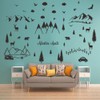 ANFRJJI Forest Theme Wall Decals - Dreamy Forest with Pine