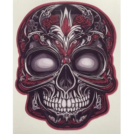 EGL Graphics Rose Sugar Skull Car Bumper Window Locker Sticker Decal Skeleton Horror