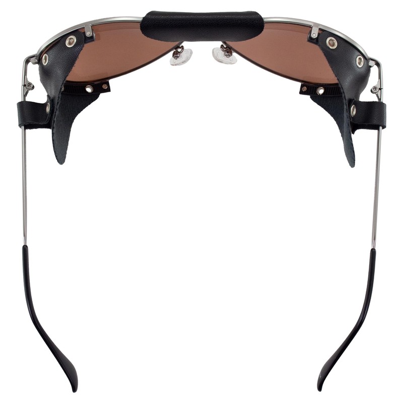 Global Vision Aviators Motorcycle Sunglasses w/Side Shields Gunmetal Frames w/Driving