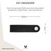Key Organiser - Key Case Made of Real Leather, Stainless