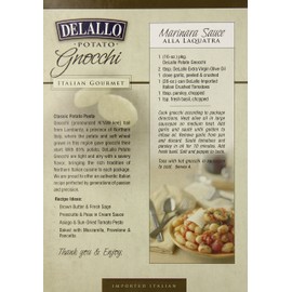 DeLallo Traditional Italian Potato Gnocchi, 1lb, 12-Pack
