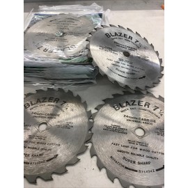 Blazer 7.25” 24T Carbide Circular Saw Blade With 5/8 Hole and Knockout - 25 Pack