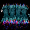Multicolor LED Christmas Lights with Green Wire, 66 Feet 200