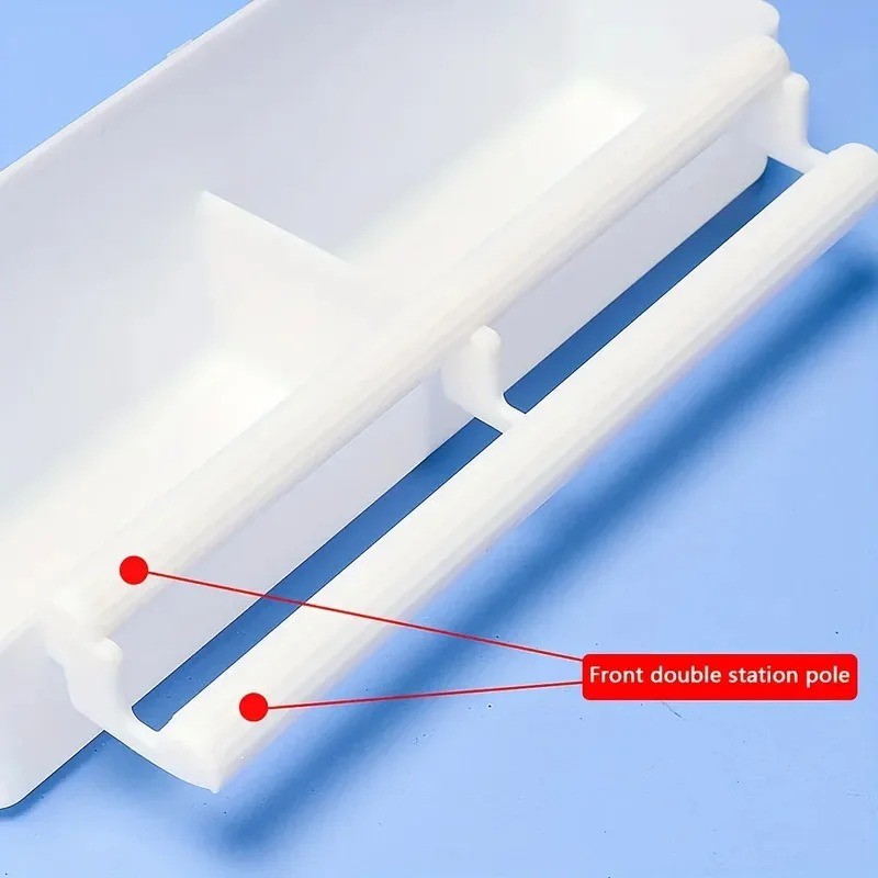 1 pc - Double grid stand bird feeding trough parrot