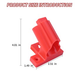 KETTKEL 8 Pack Tool Holder for Milwaukee Drill M12 12V,Wall Mount Plastic tools Storage with 24 Screws for Power Tool Storage