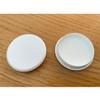 35mm White Hinge Hole Cover Caps - Kitchen Cabinets/Cupboard Doors (10 x White Hinge Hole Cap)