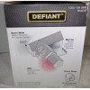 Defiant 180 Degree 2 Head Motion Sensor Activated Black Security
