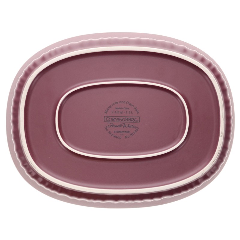CorningWare 2.5qt/2.3L French Colors Cabernet Red Baking Dish with Lid