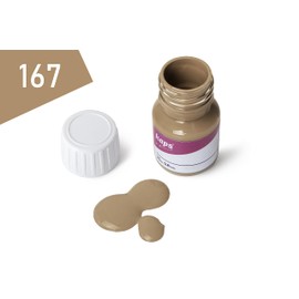 Kaps Dye With Primer For Natural And Synthetic Leather Shoes, Super Color And Preparer, 70 Colours, 25ml - 0.85 fl. Oz., 167 - Dark Beige