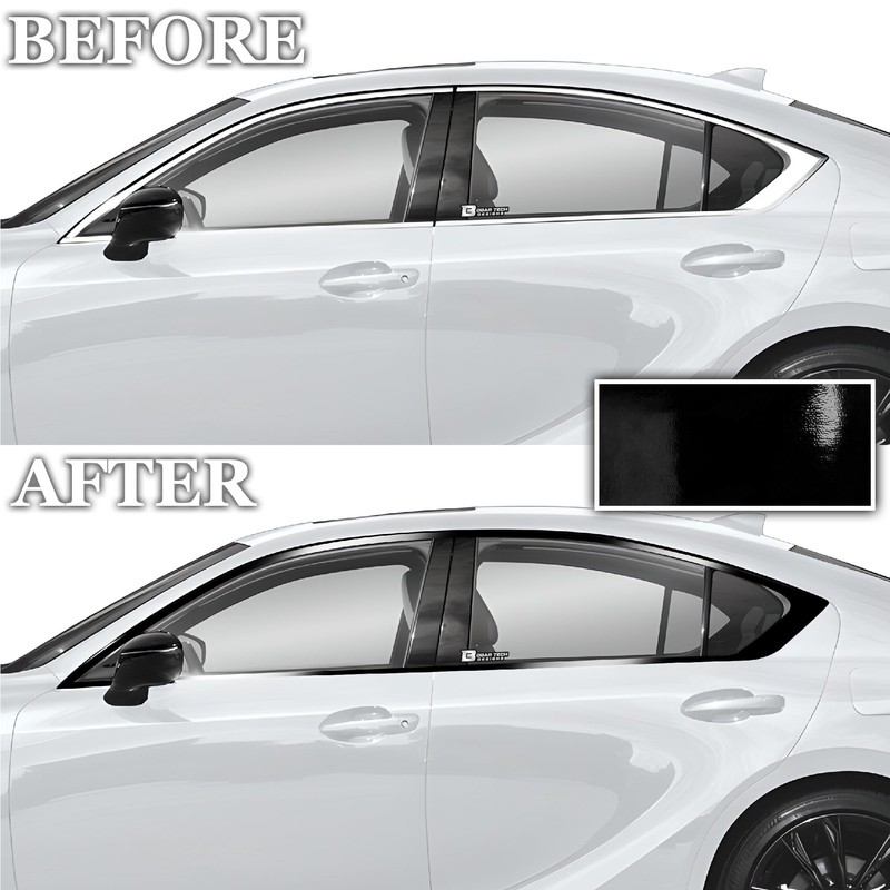 BOGAR TECH DESIGNS Side Window Chrome Delete Sticker Decal Vinyl