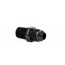 HPS Performance AN816-10-M1815 AN Metric Adapter Fitting, Aluminum, Size: AN-10 to M18 x 15, Angle: Straight, Black