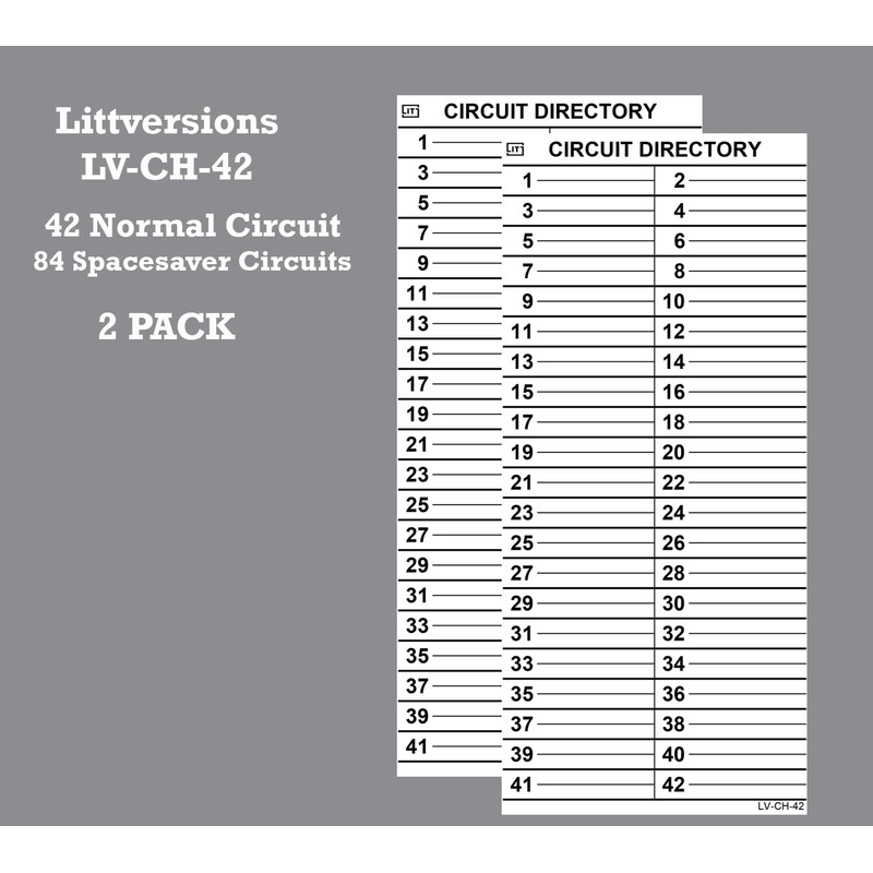 Littversions 42/84 Circuits -2Pcs Replacement for Cutler Hammer Eaton Electrical