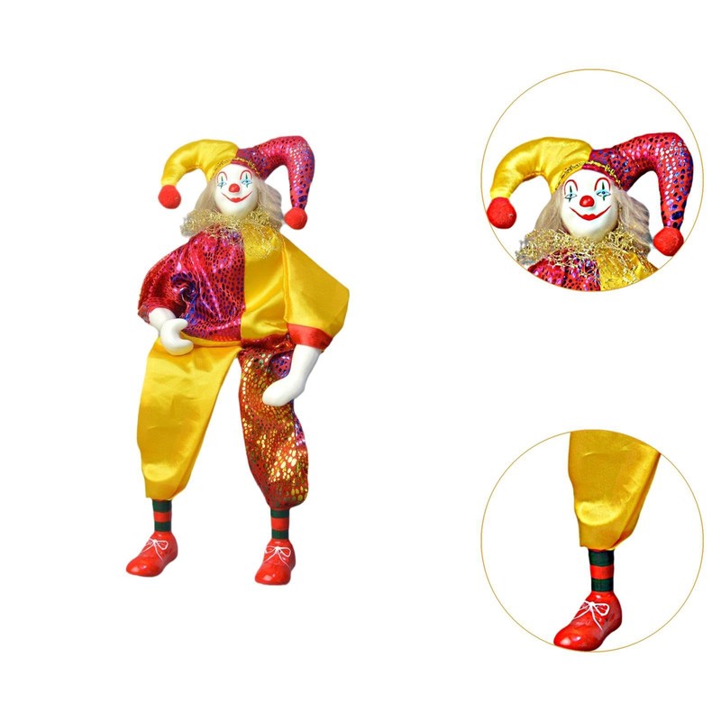 Perfeclan Whimsical Ceramic Jester Figurine for Home Display