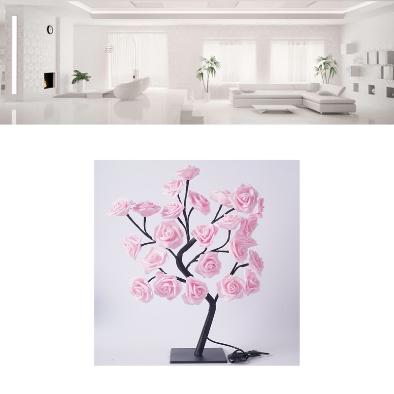 LED Tabletop Bonsai Tree Lamp USB Tree Lamp Christmas Bedroom