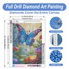 Diamond Painting Kits for Adults Butterfly, 5D Flowers Diamond Art
