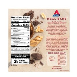 Atkins 🟠 New Atkins Chocolate Peanut Butter Crispy Creamy Protein Nutrition Bars 10oz